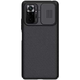 Ốp lưng PC vân sần , có lắp bảo vệ cụm camera cho Xiaomi Redmi Note 10 Pro 4G, Redmi Note 10 Pro Max - Nillkin Camshield- Hàng nhập khẩu