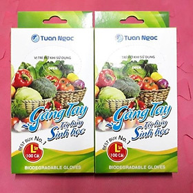 Mua Hộp 100 găng tay nilong  tự hủy sinh học Tuấn Ngọc