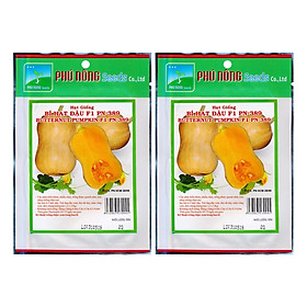 Bộ 2 Gói Hạt Giống Bí Hạt Đậu PN-389 Phú Nông (2g / Gói)