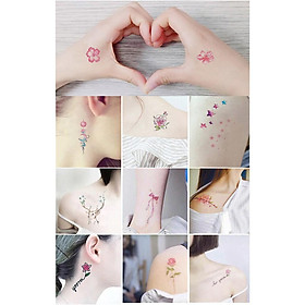 Miếng Dán Hình Xăm Nước Dán Tatoo Tạm Thời (Set 30 Miếng)