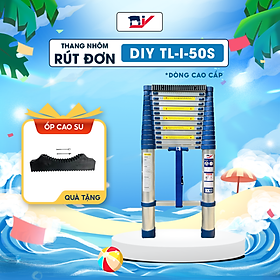 Mua Thang nhôm rút đơn DIY TL-I-50S chiều cao sử dụng tối đa 5.0m - Tiêu chuẩn an toàn chất lượng Châu Âu