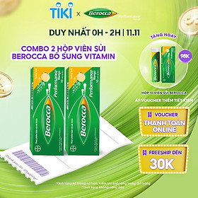 Bộ 2 Hộp Viên Sủi Bổ Sung Vitamin Berocca Performance Mango 10 Viên/Hộp