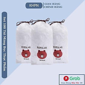 Mua Màng Bọc Thực Phẩm HICOCA Bọc Thực Phẩm Co Giãn Siêu Dai Có Chun Hình Túi Gấu An Toàn Vệ Sinh