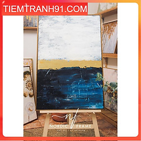 Mua Tranh sơn dầu cao cấp - NORDIC FRAME - Tranh trừu tượng dát vàng  vẽ tay 100%  đẳng cấp và sang trọng  vẽ theo yêu cầu