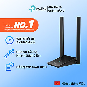 Bộ Chuyển Đổi USB WiFi TP-Link Archer TX20U Plus Ăng Ten Kép Độ Lợi Cao AX1800 - Hàng Chính Hãng