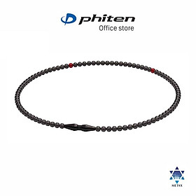 Vòng cổ Phiten Rakuwa extreme necklace crystal touch TG798052/TG798053/TG798152/TG798252/TG798253 - Đen
