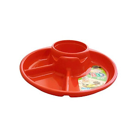 Khay ăn 3 ngăn cho bé có kèm khay để cốc, thìa dĩa nội địa Nhật Bản