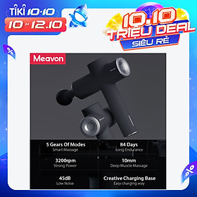 Máy Mát Xa Thông Minh Mô Sâu 3200 Vòng / Phút 5 Chế Độ Tiếng Ồn Thấp Giảm Đau Xiaomi Youpin Meavon Smart Massage Gun