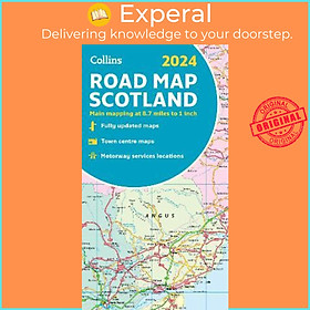 Sách - 2024 Collins Road Map of Scotland : Folded Road Map by Collins Maps (UK edition, paperback)