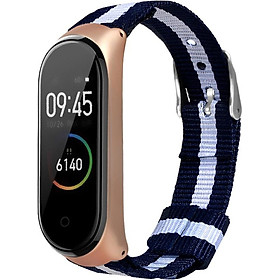 〖Follure〗Luxury Nylon Ultrathin Metal Wristband Strap Watch Band For Xiaomi Mi Band 4