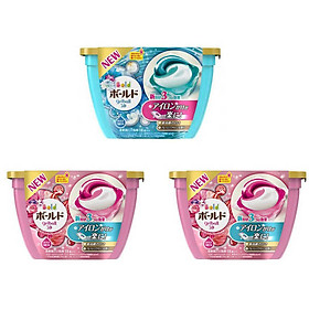 Combo 3 hộp 18 viên nước giặt xả hương hoa nội địa Nhật Bản