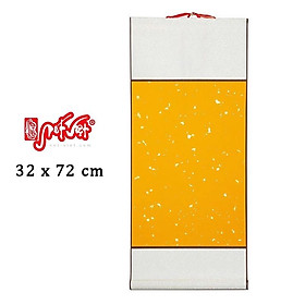 Biểu lụa bồi giấy xuyến 32x75cm dùng viết thư pháp, vẽ tranh thuỷ mặc nhiều màu sắc
