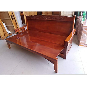 Ghế trường kỷ gỗ xoan đào , ghế gỗ đa năng 1M4  x 2 M(FREESHIP HCM 30-50KM )
