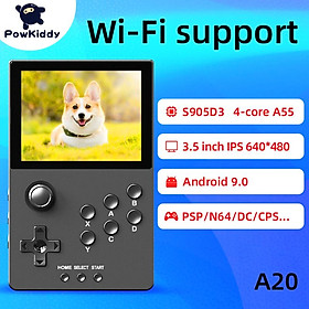 Powkiddy A20 Handheld Game Retro Trò chơi retro 3,5 inch Màn hình IPS Hỗ trợ Bluetooth Xử lý WiFi Trực tuyến Motoryer Trẻ em