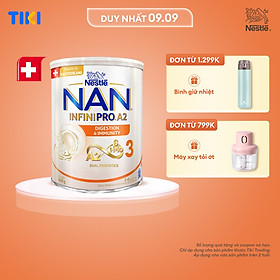 Sữa bột NAN INFINIPRO A2 3 với công thức đầu tiên chứa đạm A2, 6HMO & Lợi khuẩn kép nhập khẩu Thụy Sĩ - Hộp 800g (2 - 6 tuổi)