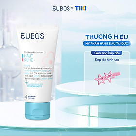 [Date Mới] Kem Dưỡng Thể Dưỡng Ẩm, Giảm Viêm Đỏ, Hăm Tã, Rôm Sảy, Ngứa Ngáy, Ngăn Ngừa Khô Da Cơ Địa Cho Bé EUBOS HAUT RUHE CREAM 50ml (Đức)