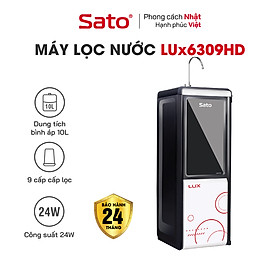 Máy lọc nước Sato Hydrogen LUX LUx6309HD 9 cấp lọc - Công nghệ tạo Hydrogen ion kiềm: có tác dụng giúp trung hòa các tác nhân oxi hóa, tạo kiềm tính, bổ sung chất điện giải - Miễn phí vận chuyển toàn quốc - Hàng chính hãng