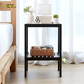 Mua Kệ Đầu Giường Đa Năng - Glass Shelf - Thiết Kế 2 Tầng Mặt Kính - Lắp Ráp Dễ Dàng - Có 2 Màu Sắc