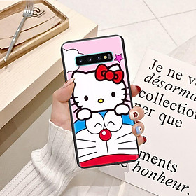 Ốp lưng điện thoại Samsung Galaxy S10 Plus viền silicon dẻo TPU  hình Doremon Dễ Thương - Hàng chính hãng