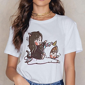 Áo Phông Chibi Đùa Nghịch Black Pink