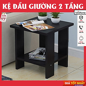 Mua Tủ Tab Đầu Giường 2 Tầng Để Đồ  Đèn Ngủ Kệ Decor Bằng Gỗ MDF Trang Trí Phòng Ngủ  Phòng Khách