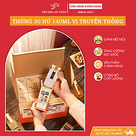 Thùng 30 hũ yến chưng sẵn 140ml GIẢM SÂU SIÊU TIẾT KIỆM cho gia đình MIX ĐẾN 9 vị ĐẬM ĐẶC YẾN TƯƠI từ Yến Sào An Toàn
