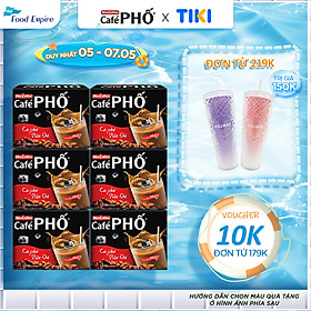 Combo 6 hộp Cà phê phố Sữa Đá - Maccoffee (hộp 10 gói x 24g)