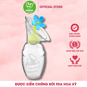 Combo Cốc hứng sữa Gen.1 100ml và Nút hoa chặn Haakaa. Chất liệu silicone cao cấp, an toàn. Không chứa BPA, PVC và phthalate