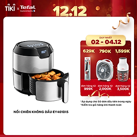 Nồi chiên không dầu Tefal 4.2 Lít - Vỏ thép - EY401D15 - Hàng chính hãng