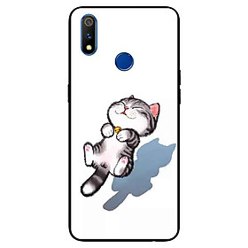 Ốp lưng in cho Realme 3 Pro Mẫu Mèo Sọc