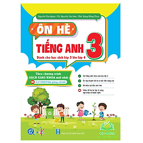 Hình ảnh Sách - Ôn Hè Tiếng Anh Lớp 3 - Dành cho học sinh lớp 3 lên 4 (1 cuốn)