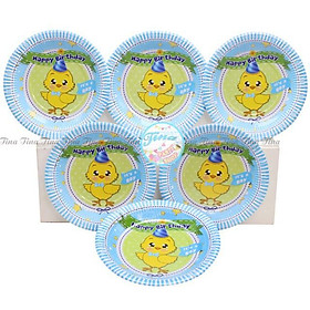 Set 10 đĩa đựng bánh kẹo sinh nhật