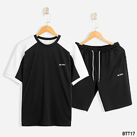 Bộ Mặc Nhà Thể Thao Nam Mùa Hè Thun Mỏng Cao Cấp ZERO - BTT17 ĐEN - XL