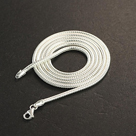 Dây chuyền bạc nam TNJ sợi nhỏ tròn trơn DCK0007