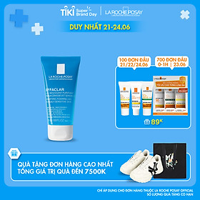 Gel rửa mặt tạo bọt làm sạch & giảm nhờn cho da dầu nhạy cảm La Roche-Posay Effaclar Purifying Foaming Gel (50ml)
