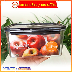 Mua Hộp bảo quản thực phẩm Lock&Lock Bisfree Modular  LBF408 4800ml LBF407 3500ml