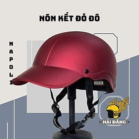 Mũ bảo hiểm lưỡi trai loại nón kết Napoli N08 size 56-59 cm