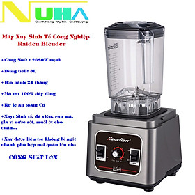 Mua Máy xay sinh tố công nghiệp 2680W Raiden RD-628  cối 3L xay đá  rau má  gia vị  muối ớt  nước sốt - Hàng chính hãng