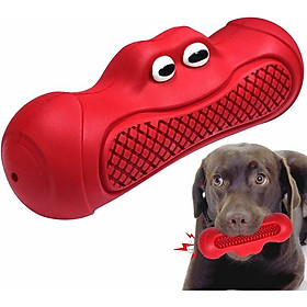 1 máy tính Đồ chơi chó không thể phá hủy con chó lớn, đồ chơi nhai cho chó, bánh cao su đồ chơi gần như không thể phá hủy cho trung bình Pet-Red （160 156 mm）