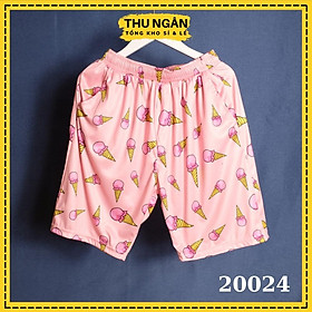 Quần Đùi Thun Unisex Cho Nam Nữ Chất Đẹp Cao Cấp Mặc Nhà 20024