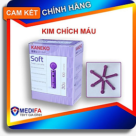 100 kim chích máu KANEKO tròn phù hợp với các máy đo đường huyết