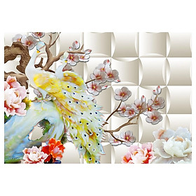 (Tranh trang trí) tranh giả ngọc 3D treo trang trí phòng khách