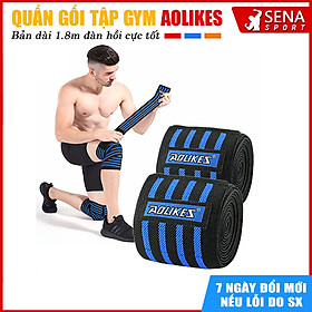 Quấn gối tập GYM ️chính hãng Aolikes hỗ trợ bảo vệ đầu gối trợ lực khi tập gym, squat