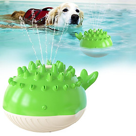 Dog Bath Toy Water Spray Induction Sprinkler Exercise Bite Toys Blue