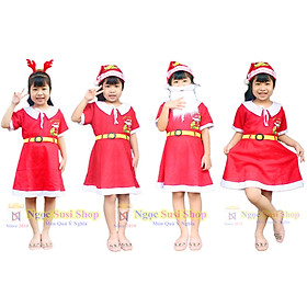 ĐỒ NOEL CHO BÉ GÁI ĐẦM NOEL - VẢI NỈ [GIÁ SẬP SÀN