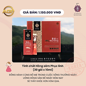 Kim's Red Ginseng - Tinh chất Hồng Sâm Phục Linh Energy Time (30 gói x 10g)