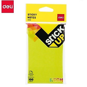 Giấy nhớ 3x5 Deli EA 02502 I Giấy notes ghi chú nhiều màu
