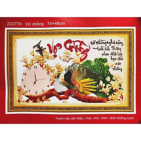Mua Tranh thêu chữ thập Vợ Chồng 222770-74x48cm