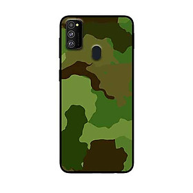 Ốp Lưng in cho Samsung Galaxy M30s Mẫu Camo Xanh Quân Đội - Hàng Chính Hãng