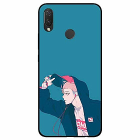 Ốp lưng dành cho Huawei Nova 3i mẫu Cậu Bé Tai Nghe Đỏ